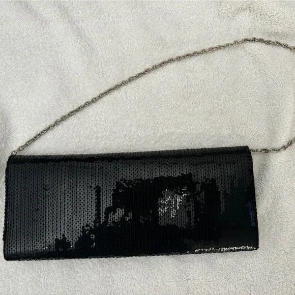 Sondra Roberts Black Sequin Rhinestone Purse - Picture 5 of 5